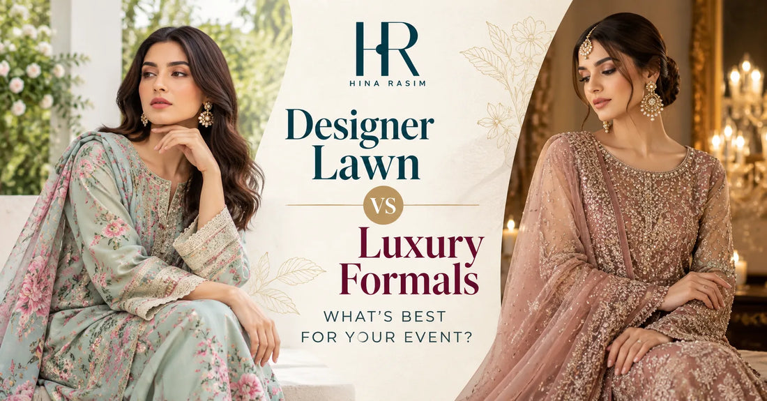 Designer Lawn vs Luxury Formals: What's Best for Your Event?