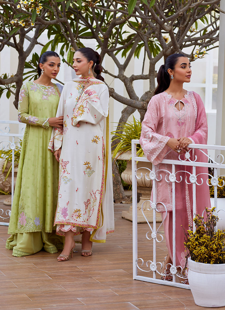 Talya Apple Green Kalidaar And Dupatta by Farah Talib Aziz