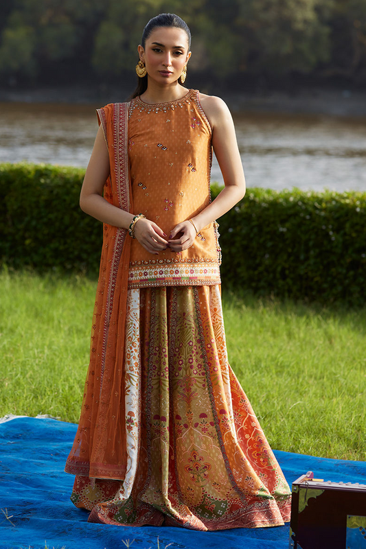 Sitar Saffron 3-Piece | Farah Talib Aziz