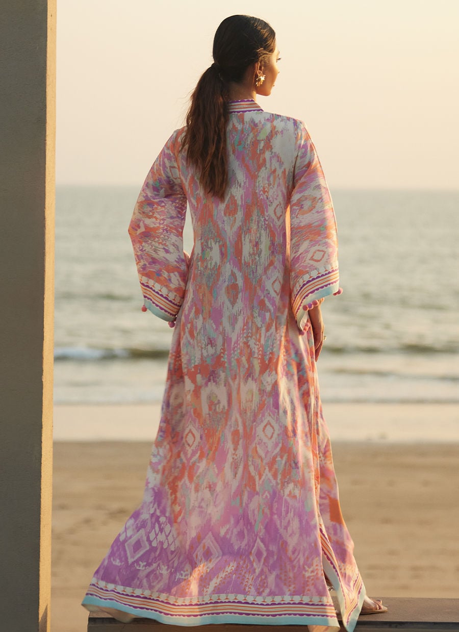 Solana Sunset Crepe Kaftan