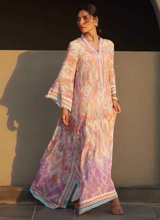 Solana Sunset Crepe Kaftan
