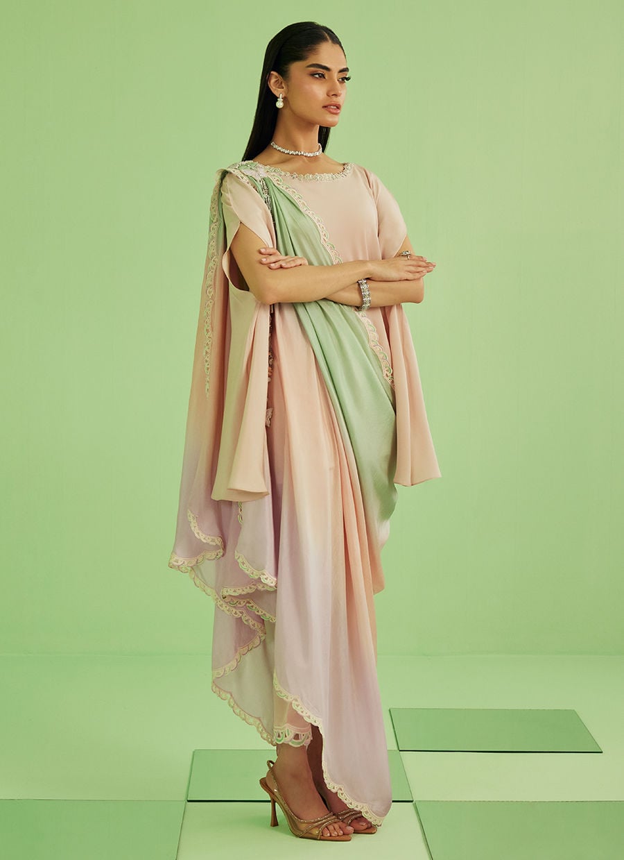 Nera Shirt Pants And Drape Dupatta