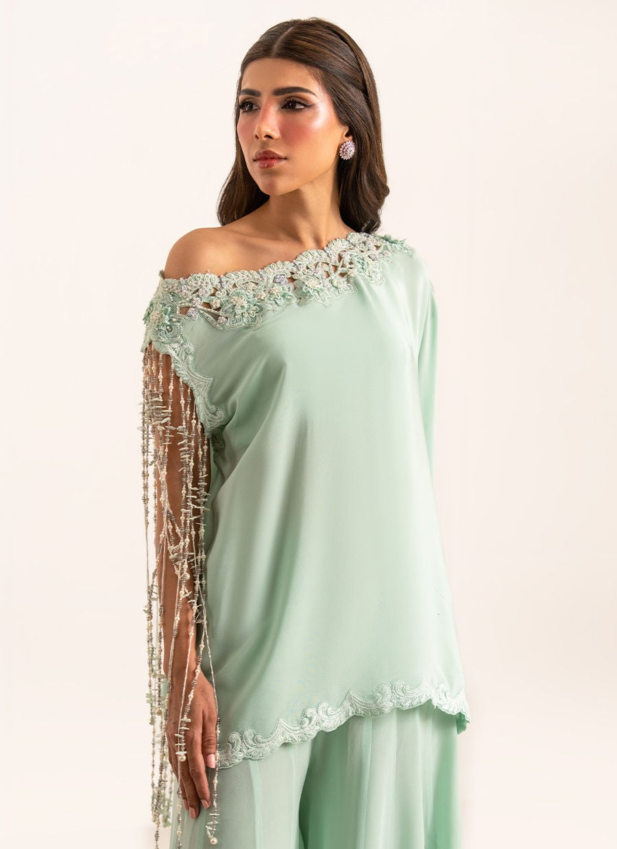 Anari Shirt And Drape Dupatta With Pants | Farah Talib Aziz