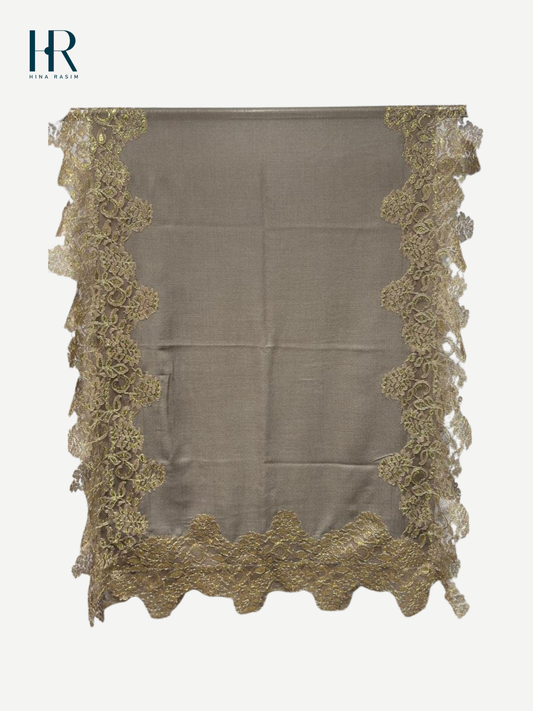HR- Grey Lace Shawl