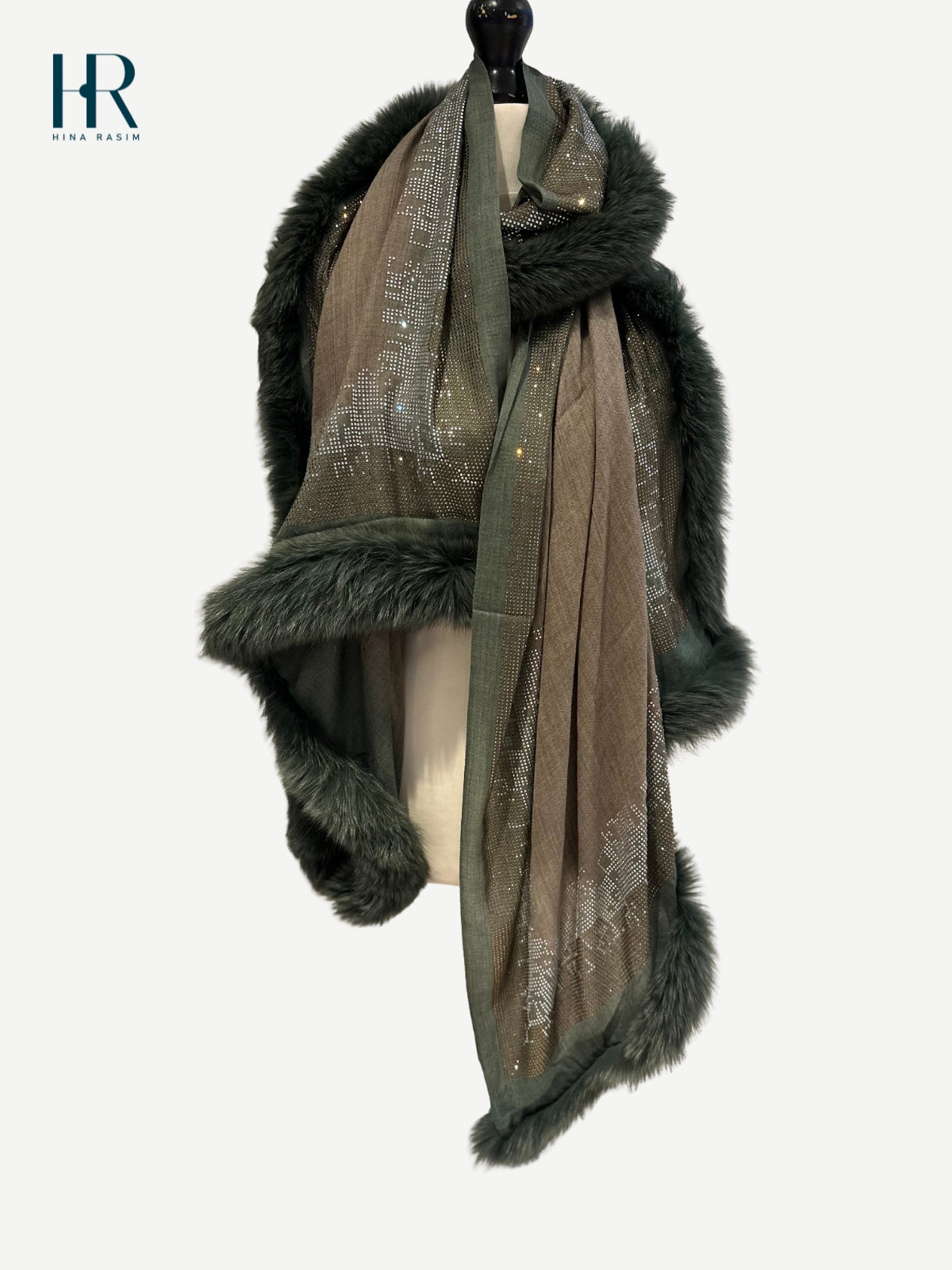 HR- Faux Fur Shawl