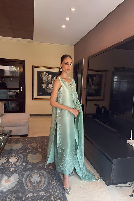 Riffat and Sana - Mint Green 3 piece