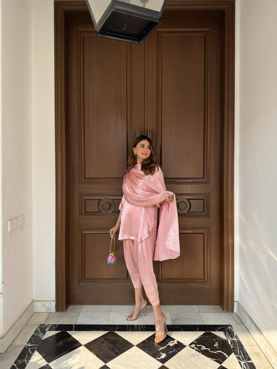 Pink Silk Set