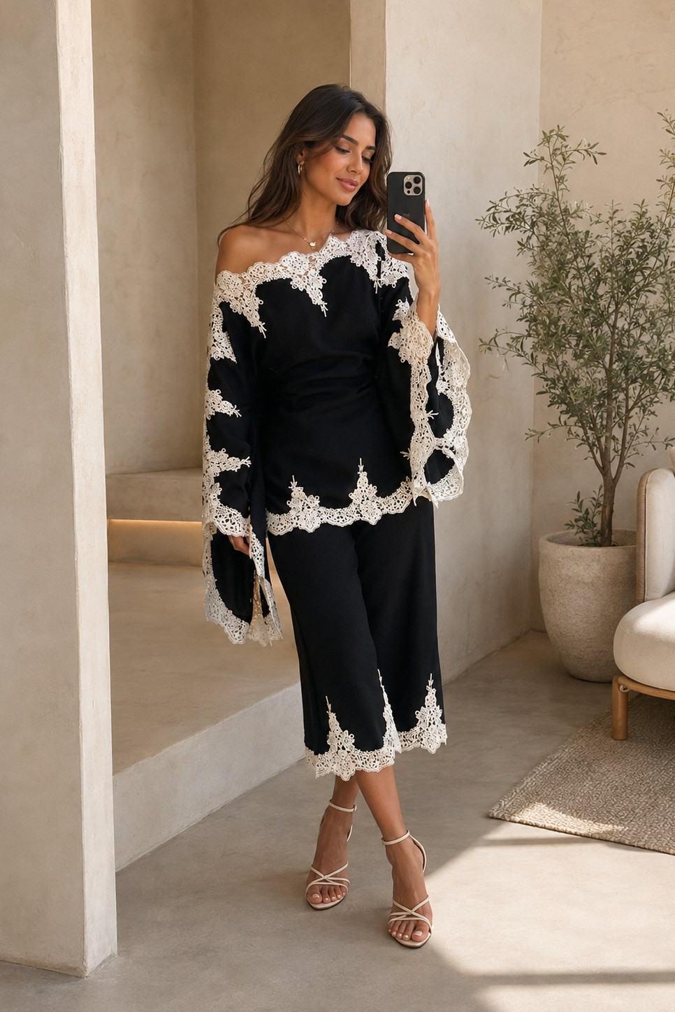 Poncho & Culottes Set