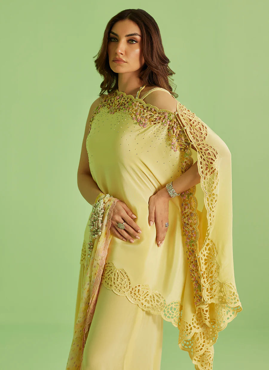 Solenne Shirt And Drape Dupatta With Pants- FTA