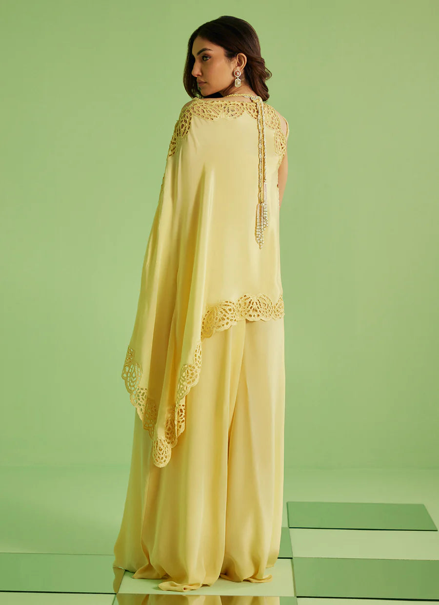 Solenne Shirt And Drape Dupatta With Pants- FTA