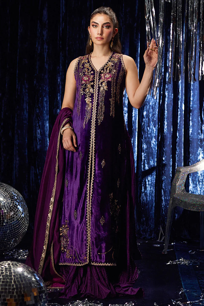Amima Aubergine 3-Piece | Farah Talib Aziz