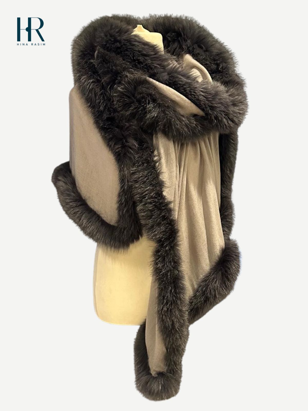 HR- Faux Fur Shawl