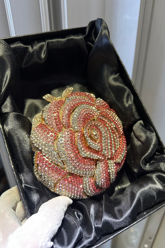 Crystal Floral Clutch