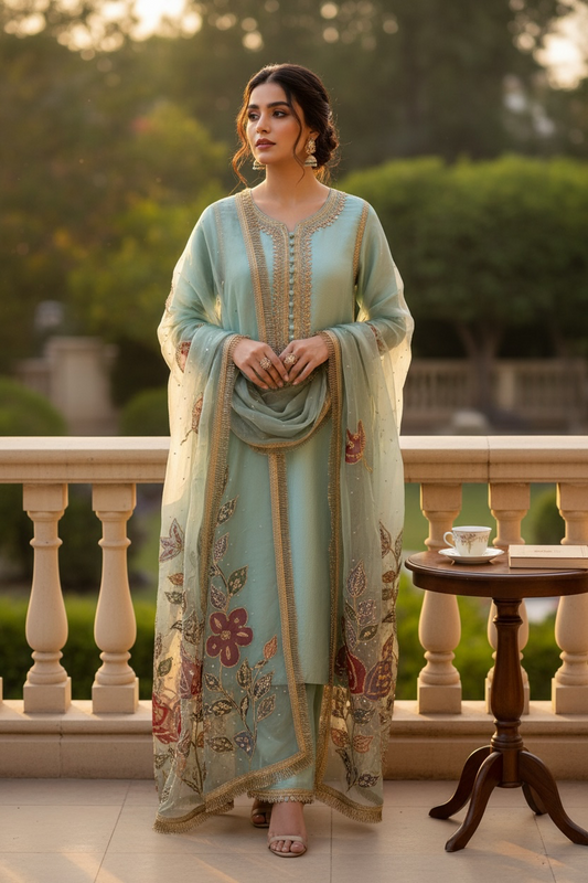 Hina Rasim - Raw Silk Suit