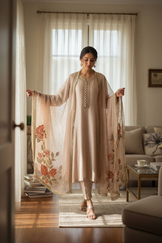 Hina Rasim - Raw Silk Suit