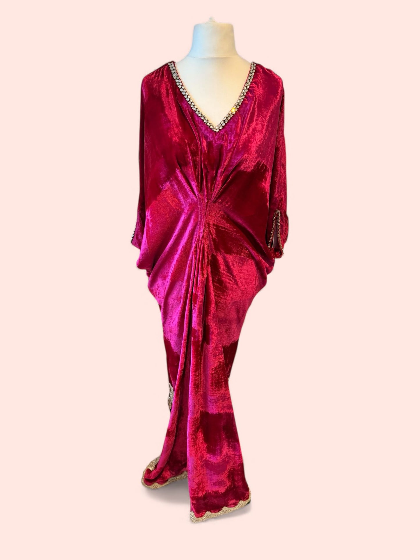 Hina Rasim - Magenta Kaftan