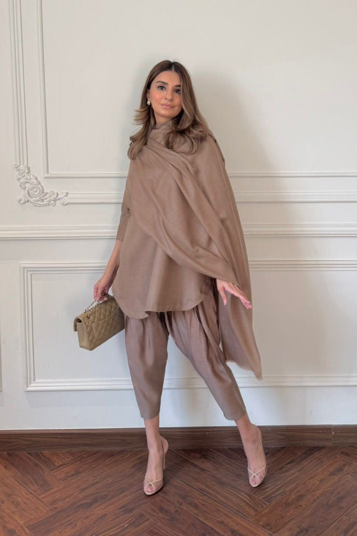 Mocha Pashmina Set