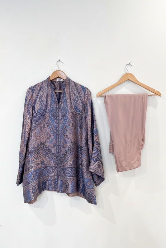 Blue Kaani Silk 2-Piece Set